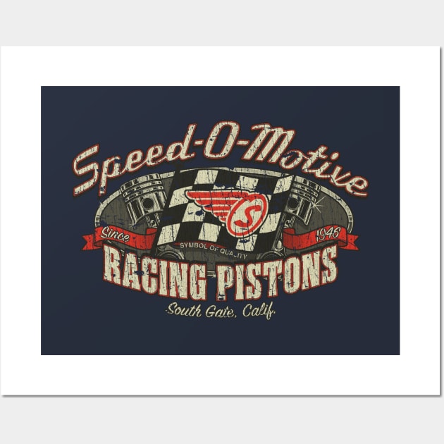 Speed-O-Motive Racing Pistons 1946 Wall Art by JCD666